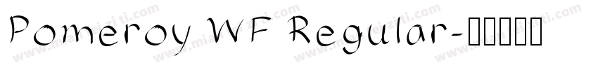Pomeroy WF Regular字体转换